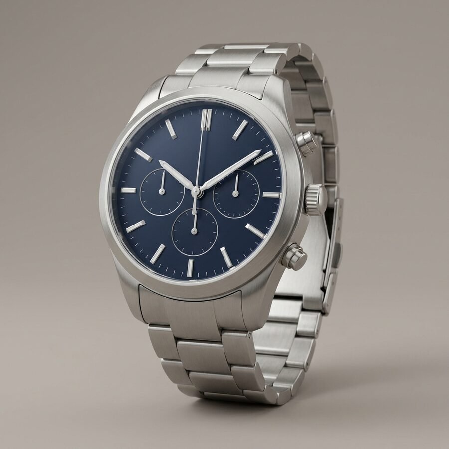 Empire Chronograph - Silver Blue